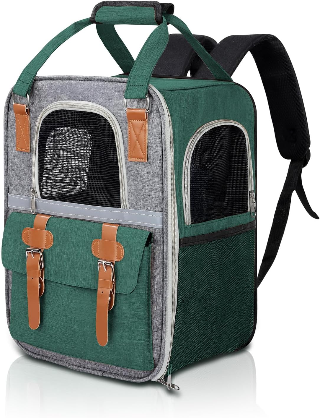 ‌ Cat Carrier Backpack, Airline Approved Mesh Dog Backpack with Breathable, Hiking, Travel, Camping, Pet Carriers Backpack for Large Cats and Small Dogs - Holds Pets up to 15 Lbs (Yellow)