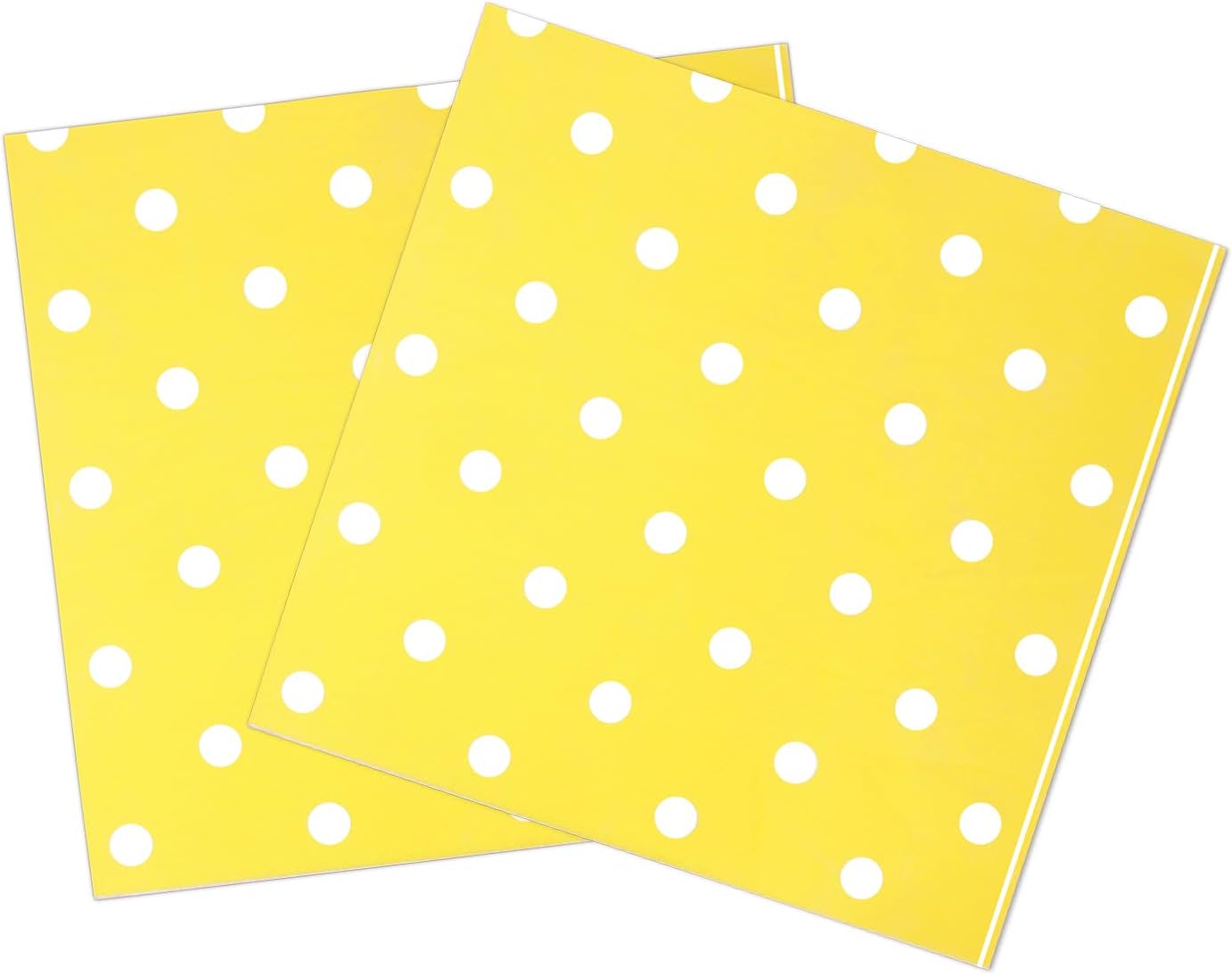 Youmewell Disposable Paper Party Napkins Yellow Polka Dot 60 Count