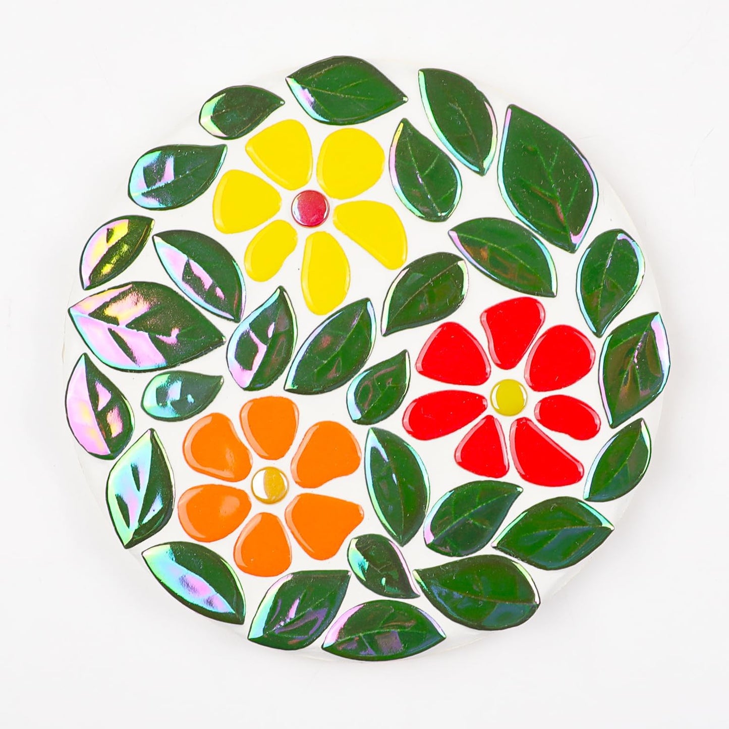 454g (1 LB) Mosaic Tiles for Crafts Bulk Mini Pebbles Ceramic Tile Mosaic Supplies, Broken Small Tiles for Mosaics Kits for DIY Mosaic Making Art Craft Red, Yellow Orange(OP586)