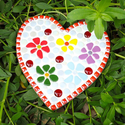 454g (1 LB) Mosaic Tiles for Crafts Bulk Mini Pebbles Ceramic Tile Mosaic Supplies, Broken Small Tiles for Mosaics Kits for DIY Mosaic Making Art Craft Red, Yellow Orange(OP586)