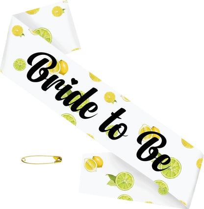 Capri Lemon Bride To Be Sash, I Found My Main Squeeze Sash for Capri Lemon Bachelorette Bridal Shower Wedding Engagement Party Supplies Decorations, Ideas, Gifts, Favors