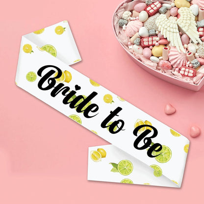 Capri Lemon Bride To Be Sash, I Found My Main Squeeze Sash for Capri Lemon Bachelorette Bridal Shower Wedding Engagement Party Supplies Decorations, Ideas, Gifts, Favors