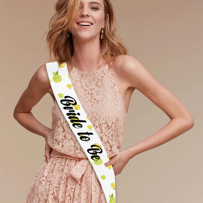 Capri Lemon Bride To Be Sash, I Found My Main Squeeze Sash for Capri Lemon Bachelorette Bridal Shower Wedding Engagement Party Supplies Decorations, Ideas, Gifts, Favors
