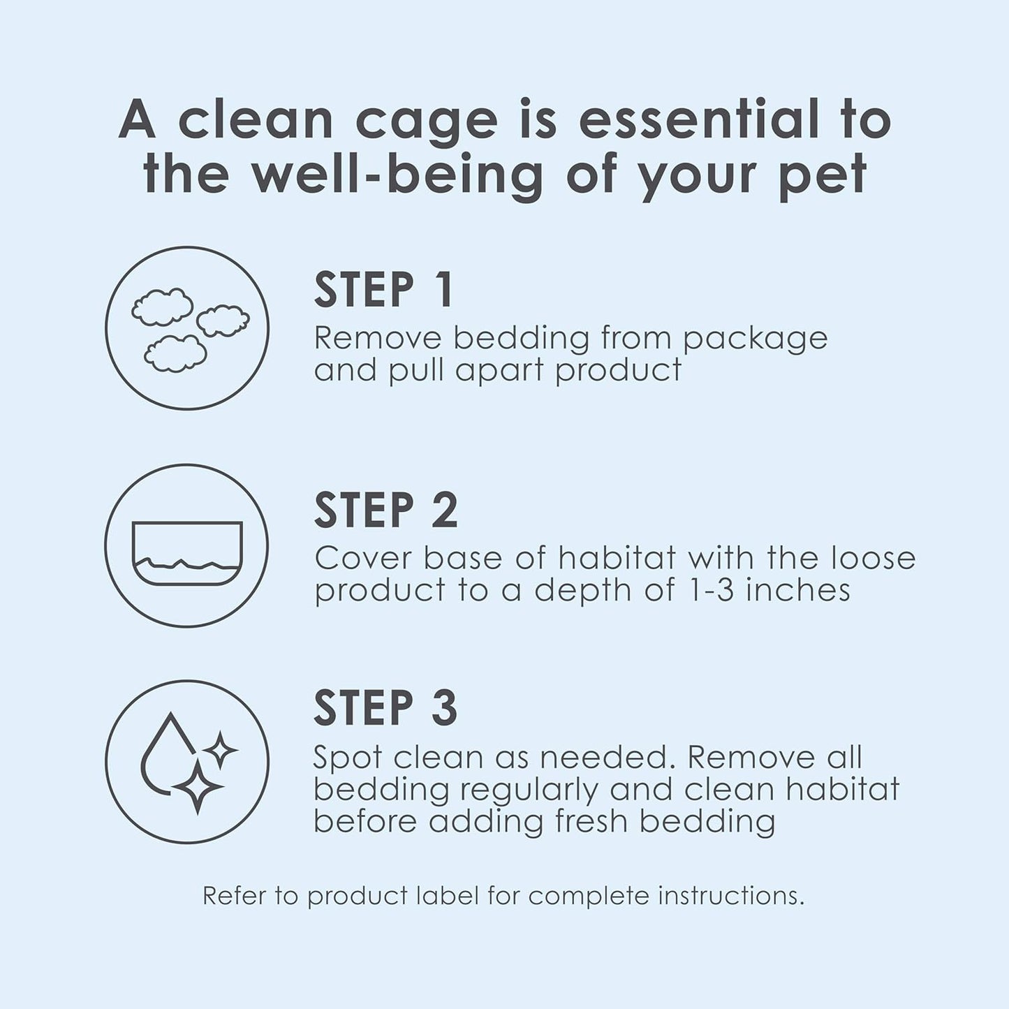 Clean & Cozy White Paper Bedding, Made for Small Animals, 85 Liters