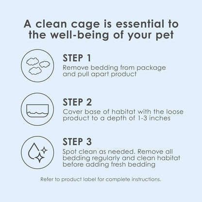 Clean & Cozy White Paper Bedding, Made for Small Animals, 85 Liters