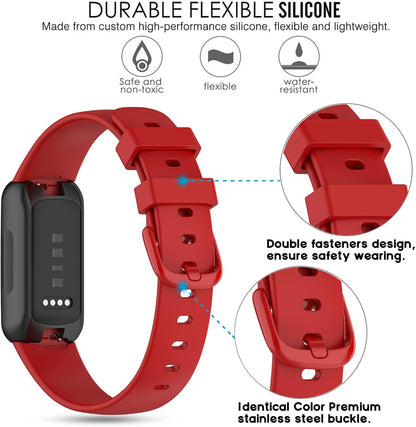 Bands Compatible with Fitbit Inspire 3 Smart Watch Band Replacement Wristband Strap Bracelet Silicone Accessory for Women Men S/L Size, 3 Pack