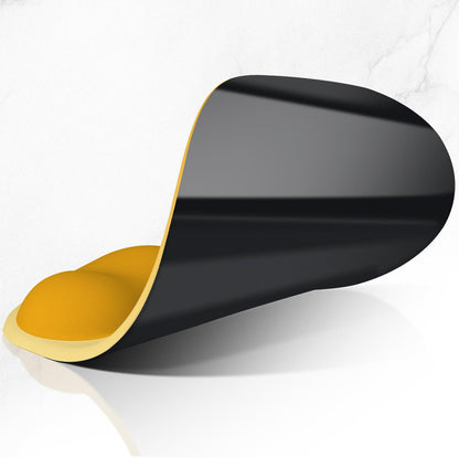 Ergonomic Mouse Pad, Cushioned Gel Wrist Rest, Non-Slip Base, Smooth Surface, Cute Multi-Color, 9.5 x 8.2 in, Yellow Gradient