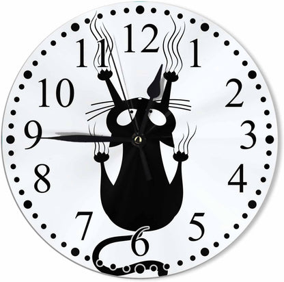 Clock Lemon Slice Style Wall Clock 10 Inch Silent Non-Ticking Clocks Battery Operated for Home Living Laundry Room Kitchen Bedroom Office