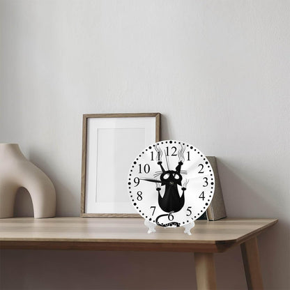 Clock Lemon Slice Style Wall Clock 10 Inch Silent Non-Ticking Clocks Battery Operated for Home Living Laundry Room Kitchen Bedroom Office