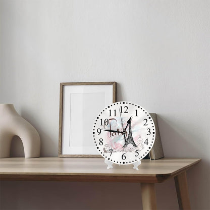 Clock Lemon Slice Style Wall Clock 10 Inch Silent Non-Ticking Clocks Battery Operated for Home Living Laundry Room Kitchen Bedroom Office