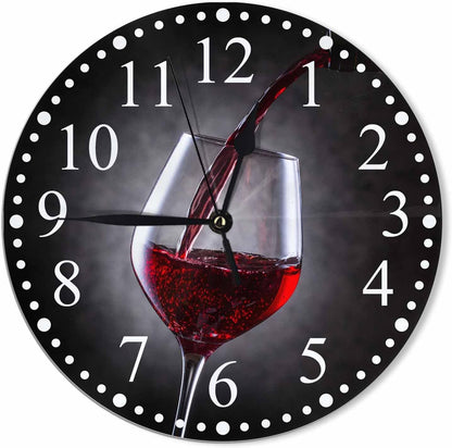 Clock Lemon Slice Style Wall Clock 10 Inch Silent Non-Ticking Clocks Battery Operated for Home Living Laundry Room Kitchen Bedroom Office