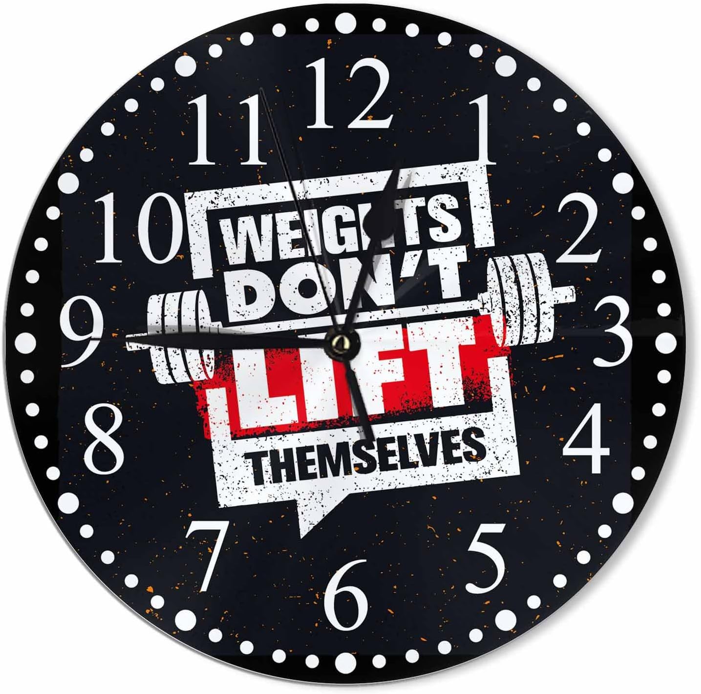 Clock Lemon Slice Style Wall Clock 10 Inch Silent Non-Ticking Clocks Battery Operated for Home Living Laundry Room Kitchen Bedroom Office