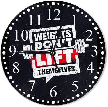 Clock Lemon Slice Style Wall Clock 10 Inch Silent Non-Ticking Clocks Battery Operated for Home Living Laundry Room Kitchen Bedroom Office