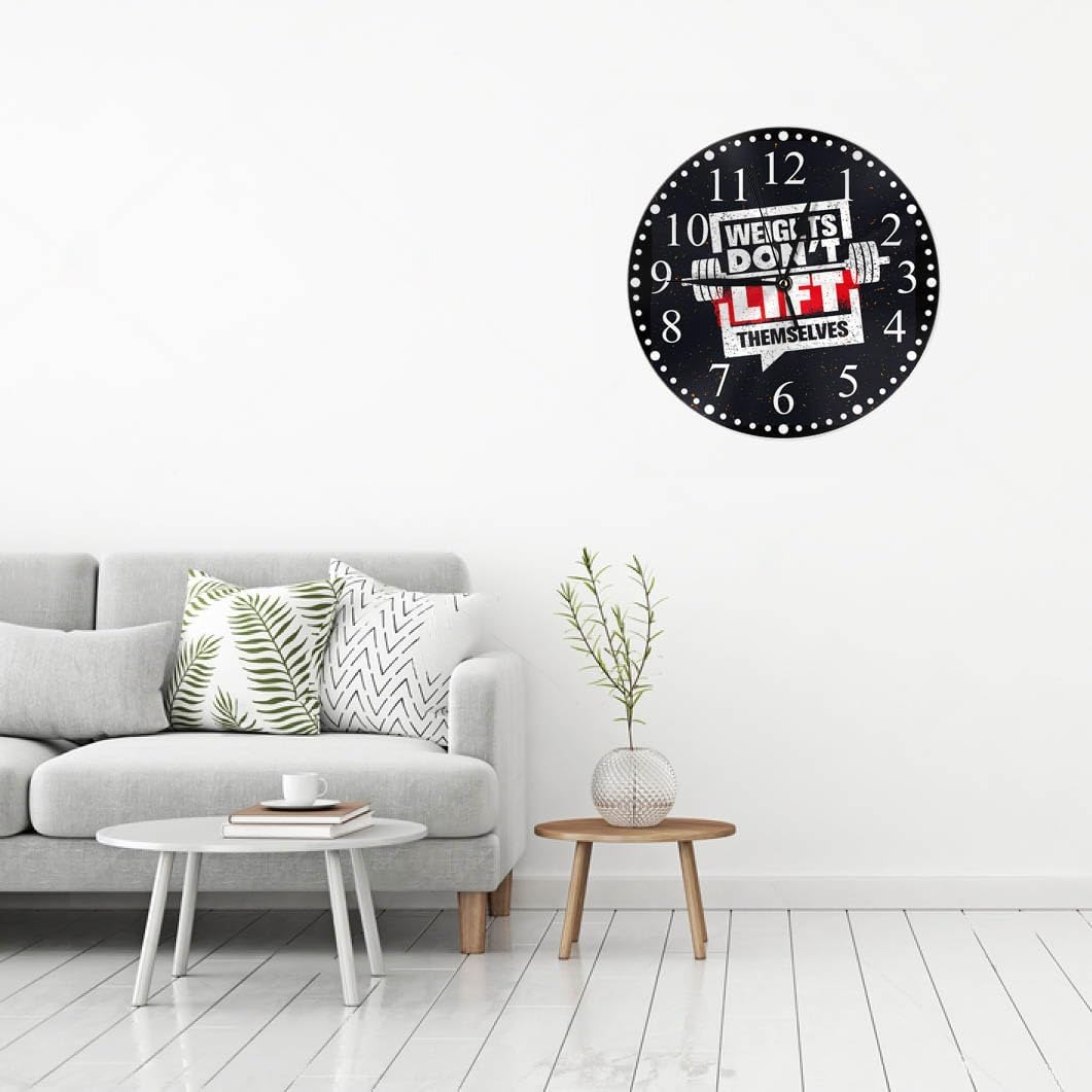Clock Lemon Slice Style Wall Clock 10 Inch Silent Non-Ticking Clocks Battery Operated for Home Living Laundry Room Kitchen Bedroom Office