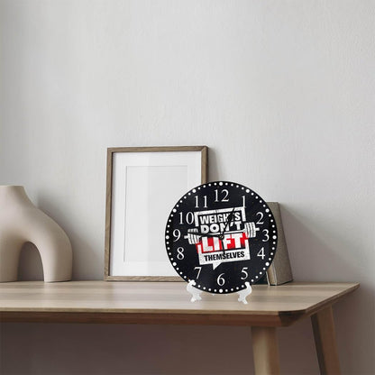 Clock Lemon Slice Style Wall Clock 10 Inch Silent Non-Ticking Clocks Battery Operated for Home Living Laundry Room Kitchen Bedroom Office