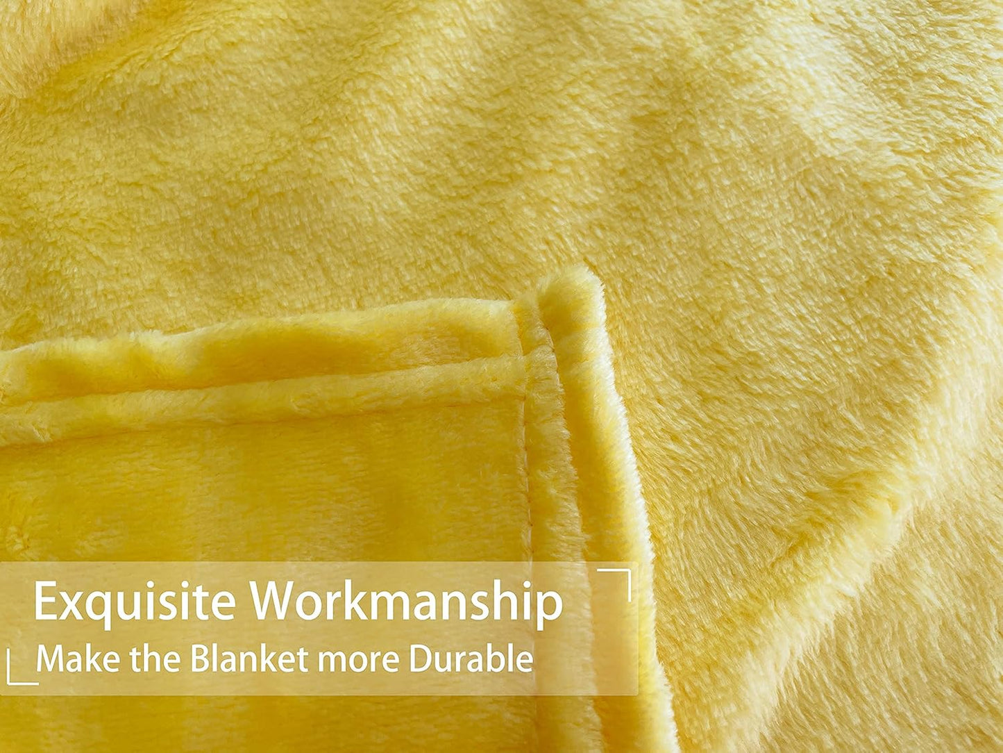 Soft Puppy Flannel Fleece Blanket for Pet Dog Cat, Plush Microfiber, Cozy and Lightweight, Light Yellow, Pet, 19 x 27 inch (50 x 70 cm)