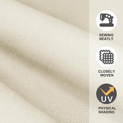 USA 9FT Patio Umbrella Replacement Covers 8 Ribs Market Umbrella Canopy Cover (CANOPY ONLY) (Natural)