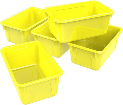 Small Cubby Bin, Yellow