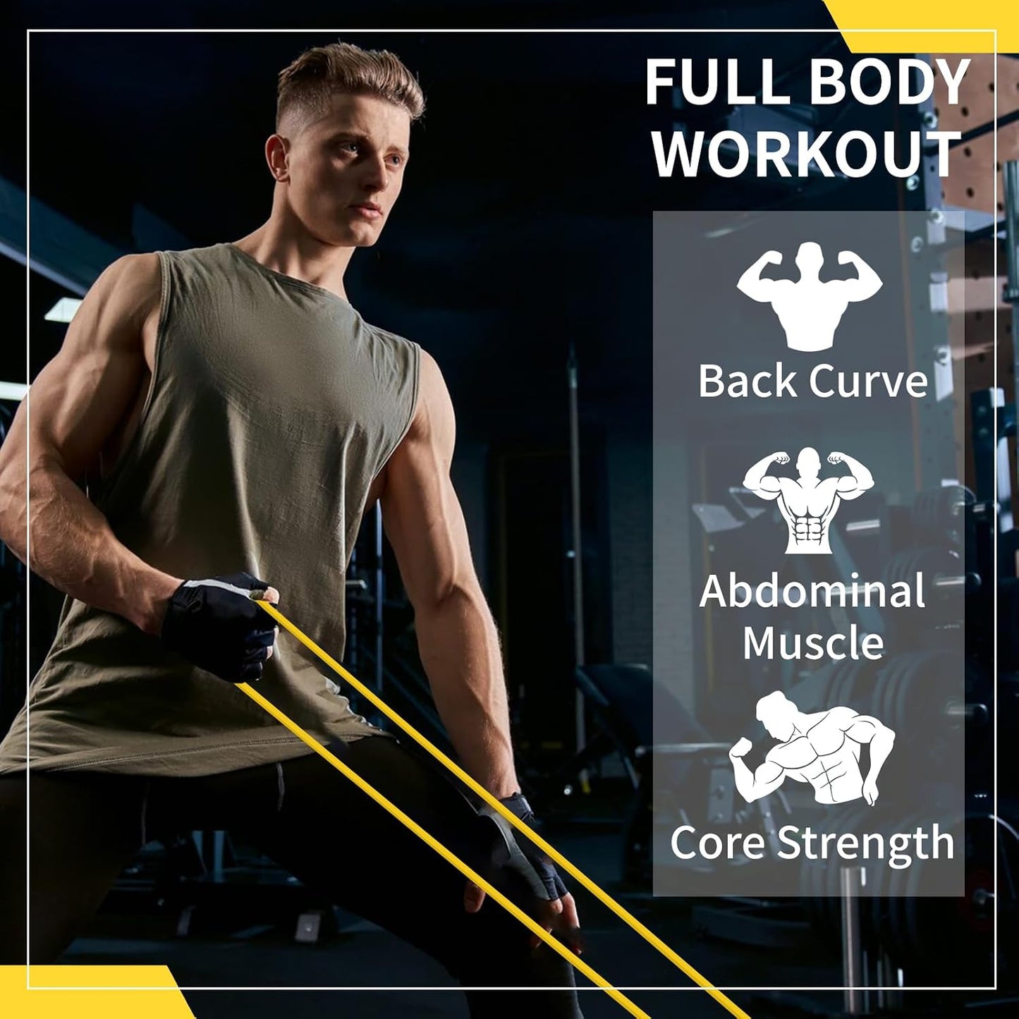 12-Pack Resistance Bands Set - Pull Up Assist, Strength Training & Physical Therapy for Home Gym | Exercise Loop Bands for Men & Women