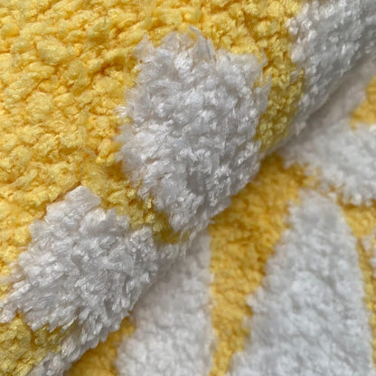 Soft Yellow Lemon Bath Rug for Kids Non Slip Absorbent Bath Mat Washable Shaggy Kids Bedroom Decor Bathroom Door Mat 31.5''x19.7''