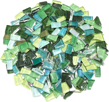 Red Yellow Mixed Irregular Mosaic Glass Mosaic Tiles Pieces, 300 Grams Mosaic DIY Set Adult Mosaic Set, Mosaic Crafts Mosaic Making Supplies