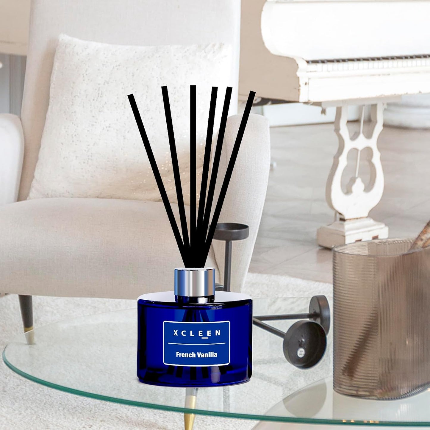 Citrus Scented Reed Diffuser, Orange, Lime & Lemon Oil Reed Diffuser, Real Citrus! Holiday Home Fragrance for Bathroom Office Decor