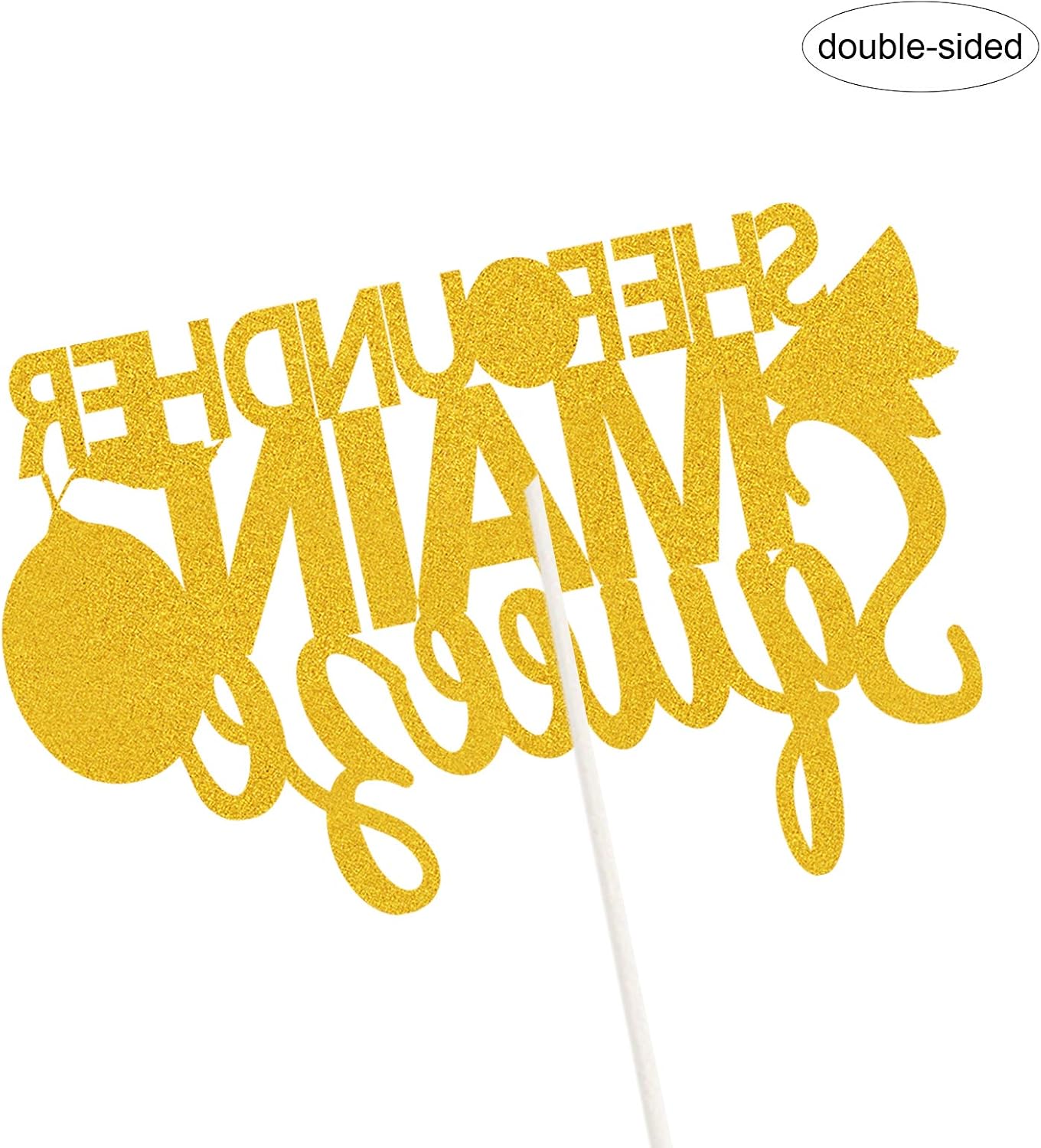 She Found Her Main Squeeze Cake Topper Lemon Bridal Shower Party Decor Bridal Shower Wedding Engagement Bachelorette Party Supplies Gold Glitter Decorations