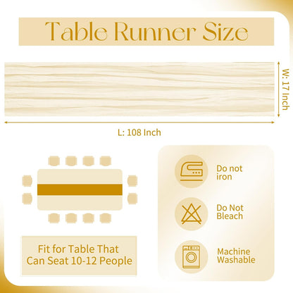 10 Pack Light Yellow Cheesecloth Table Runner 17x108 Inch Semi Sheer Boho Gauze Cheese Cloth Table Runners, for Wedding Bridal Shower Birthday Party Home Decor Garden Farmhouse