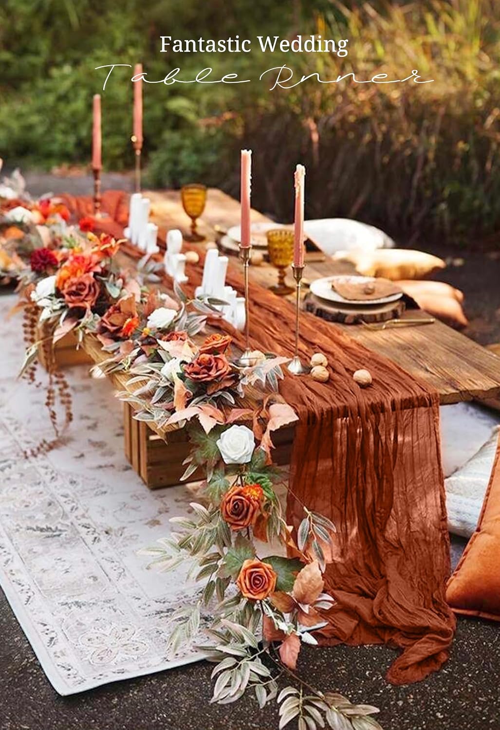 10 Pack Light Yellow Cheesecloth Table Runner 17x108 Inch Semi Sheer Boho Gauze Cheese Cloth Table Runners, for Wedding Bridal Shower Birthday Party Home Decor Garden Farmhouse