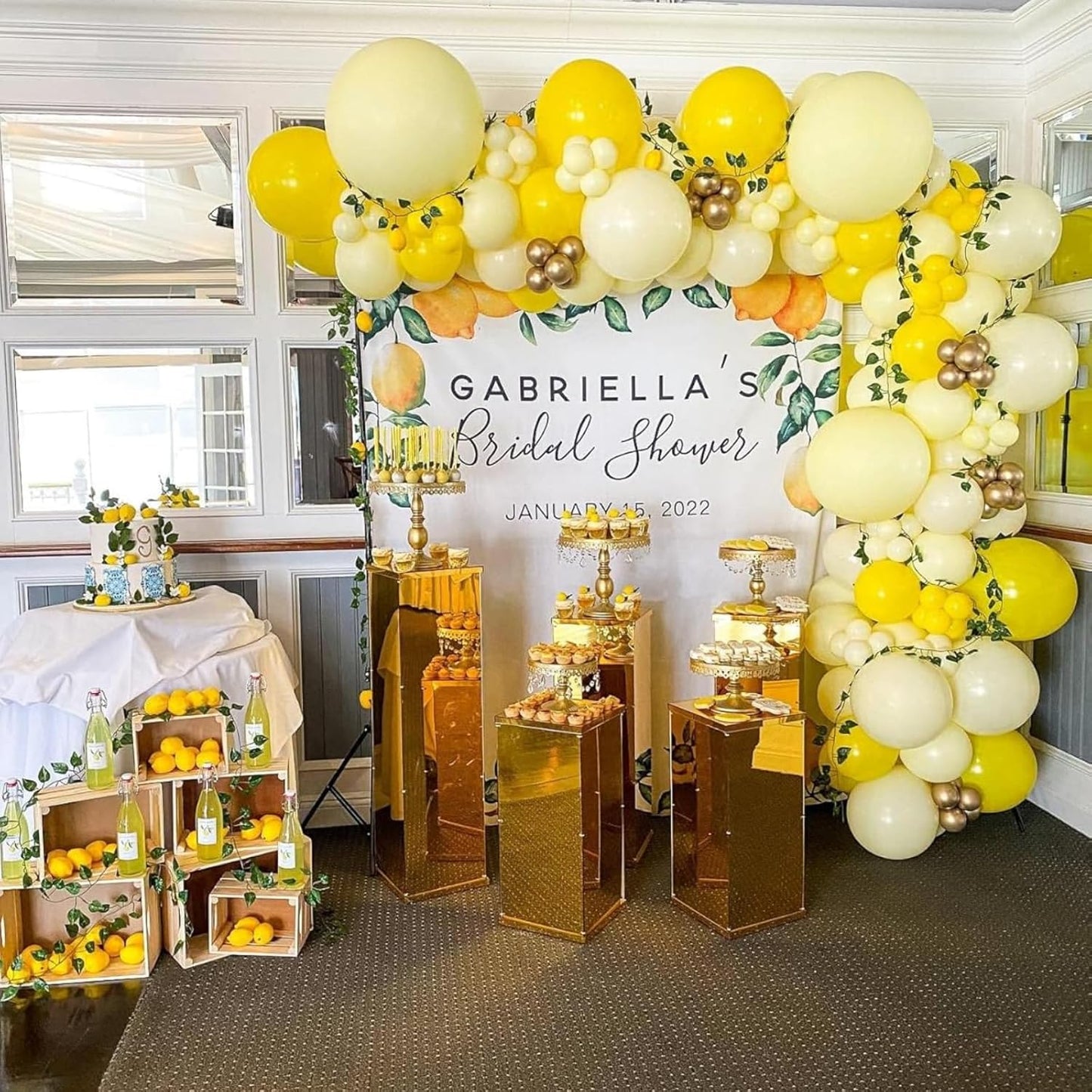 Yellow Balloons Kit, 65Pcs Light Pastel Lemon Yellow Balloons | 12in Yellow Latex Balloons for Birthday Wedding Baby Shower Bride Sunflower Theme Party Decoration