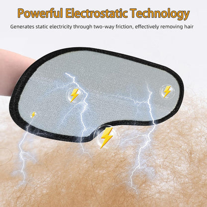Pet Hair Removal Glove for Dogs and Cats, Electrostatic Pet Hair Remover Gloves, Upgraded Double Sided Magic Brush Pet Hair Remover for Couch,Carpet,Bed Sheets,Blankets,Clothes-Yellow