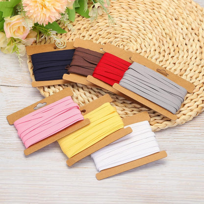 1/4 Inch Double Fold Bias Tape Cotton Continuous Bulk Bias Tape for Sewing,Seaming Quilting Hemming Binding Crafts (Lemon Yellow 6 Yards)