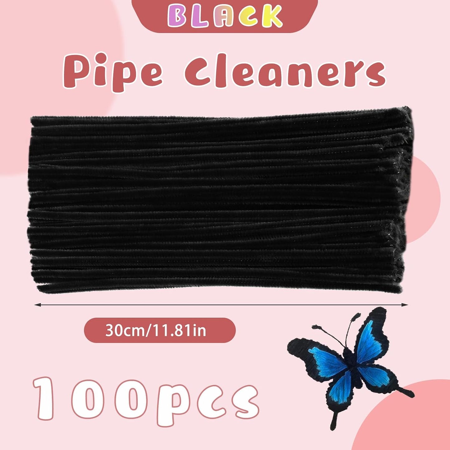 Pipe Cleaners Craft, 100Pcs Yellow Chenille Stems for Craft Supplies | Yellow Pipe Cleaners Bulk for Home Arts and Crafts Supplies, DIY Festivals Bouquet Limpia Pipas for Flower Making