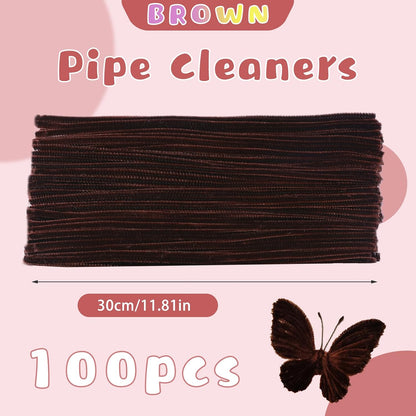 Pipe Cleaners Craft, 100Pcs Yellow Chenille Stems for Craft Supplies | Yellow Pipe Cleaners Bulk for Home Arts and Crafts Supplies, DIY Festivals Bouquet Limpia Pipas for Flower Making