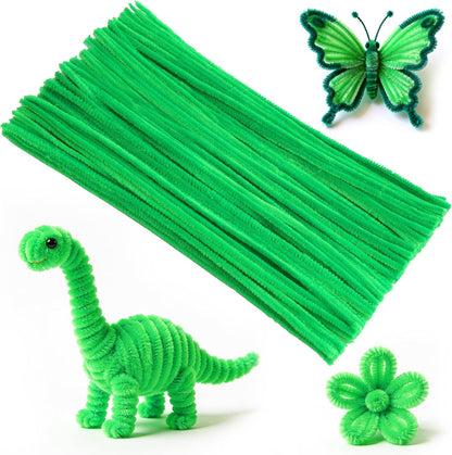 Pipe Cleaners Craft, 100Pcs Yellow Chenille Stems for Craft Supplies | Yellow Pipe Cleaners Bulk for Home Arts and Crafts Supplies, DIY Festivals Bouquet Limpia Pipas for Flower Making