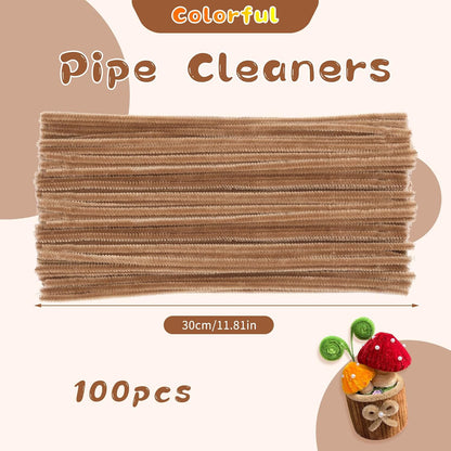 Pipe Cleaners Craft, 100Pcs Yellow Chenille Stems for Craft Supplies | Yellow Pipe Cleaners Bulk for Home Arts and Crafts Supplies, DIY Festivals Bouquet Limpia Pipas for Flower Making
