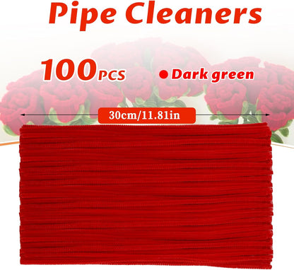 Pipe Cleaners Craft, 100Pcs Yellow Chenille Stems for Craft Supplies | Yellow Pipe Cleaners Bulk for Home Arts and Crafts Supplies, DIY Festivals Bouquet Limpia Pipas for Flower Making