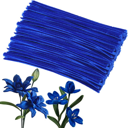 Pipe Cleaners Craft, 100Pcs Yellow Chenille Stems for Craft Supplies | Yellow Pipe Cleaners Bulk for Home Arts and Crafts Supplies, DIY Festivals Bouquet Limpia Pipas for Flower Making