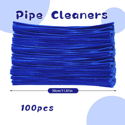Pipe Cleaners Craft, 100Pcs Yellow Chenille Stems for Craft Supplies | Yellow Pipe Cleaners Bulk for Home Arts and Crafts Supplies, DIY Festivals Bouquet Limpia Pipas for Flower Making