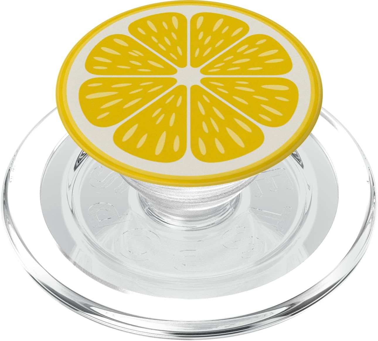 Zesty Lemon Slice Pop Art Summer Yellow Citrus Fruit PopSockets PopGrip for MagSafe