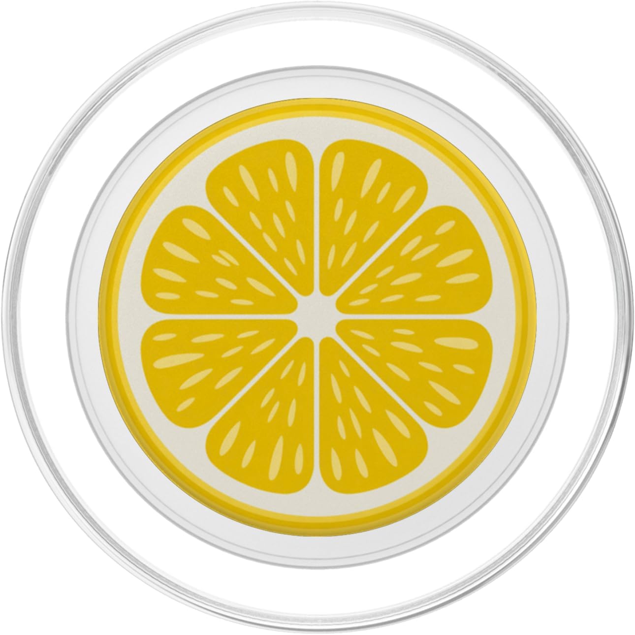 Zesty Lemon Slice Pop Art Summer Yellow Citrus Fruit PopSockets PopGrip for MagSafe