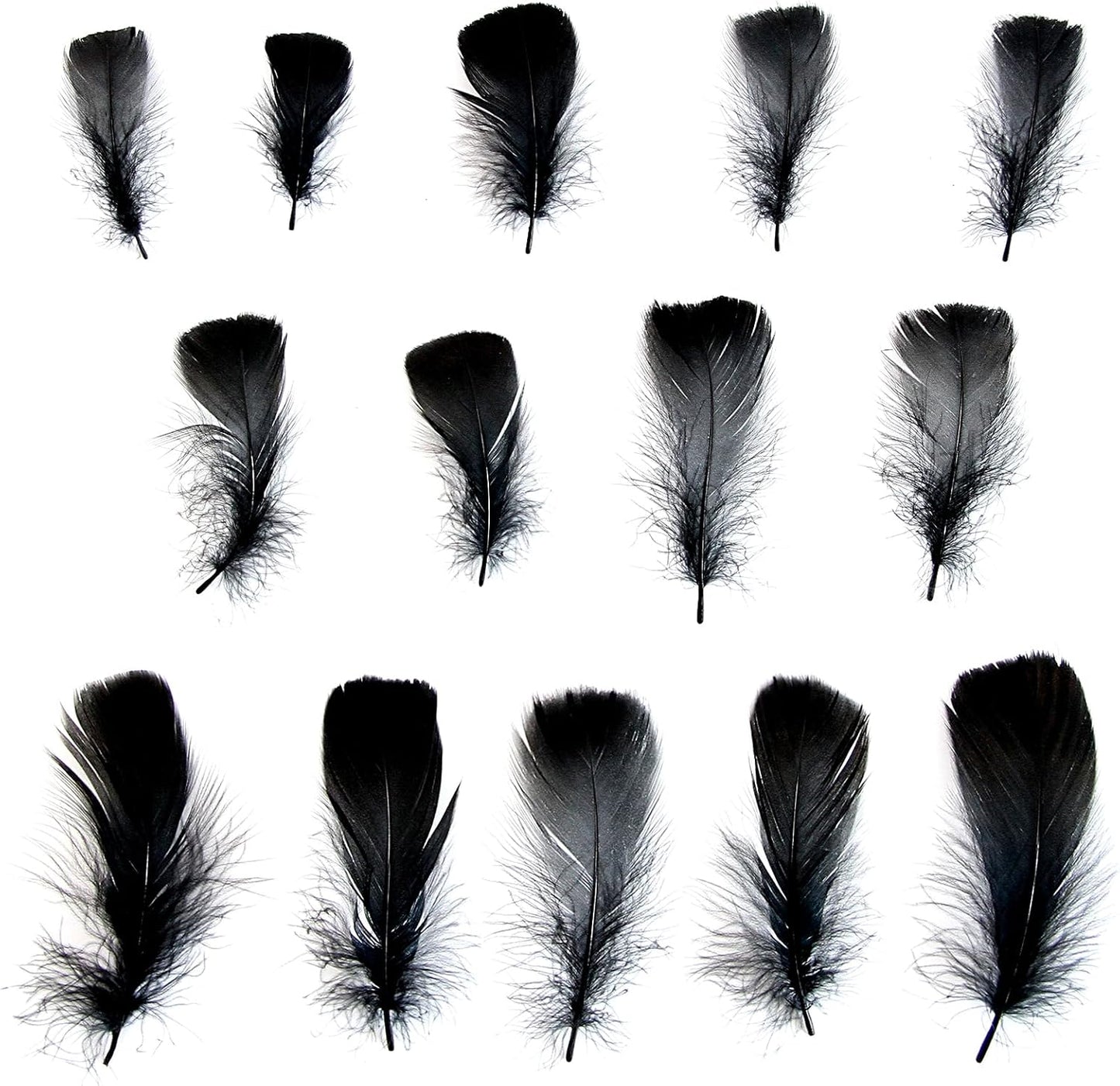 Lamar 300 Pcs Yellow Craft Feathers 2-3 in | Bulk feathers for dream catchers, art projects, DIY crafts, handi crafts, and party decor