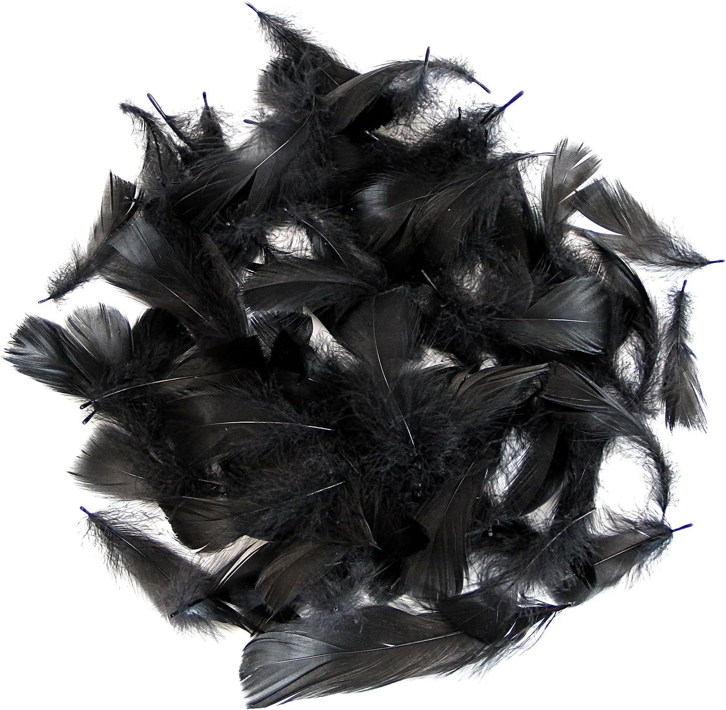 Lamar 300 Pcs Yellow Craft Feathers 2-3 in | Bulk feathers for dream catchers, art projects, DIY crafts, handi crafts, and party decor