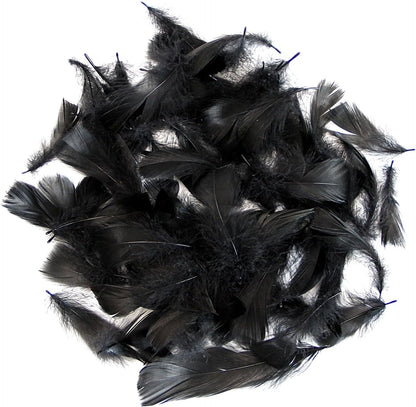 Lamar 300 Pcs Yellow Craft Feathers 2-3 in | Bulk feathers for dream catchers, art projects, DIY crafts, handi crafts, and party decor