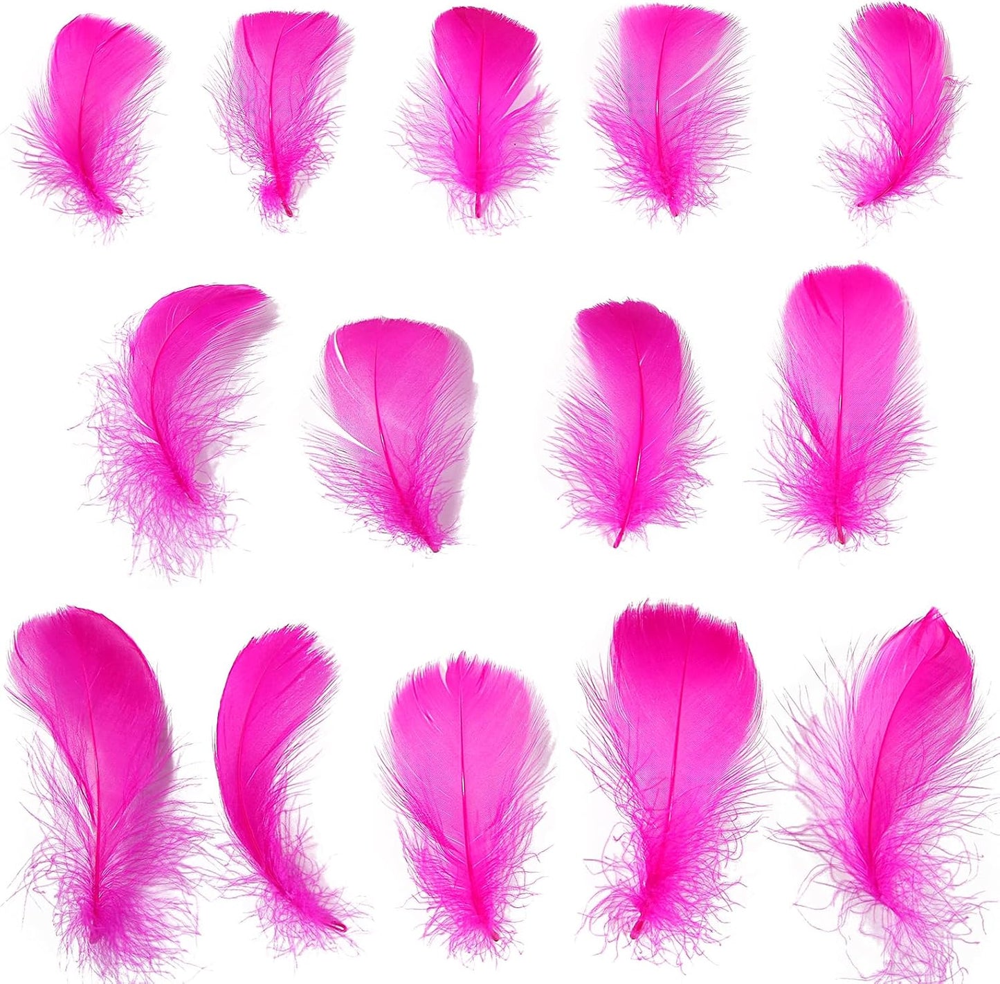 Lamar 300 Pcs Yellow Craft Feathers 2-3 in | Bulk feathers for dream catchers, art projects, DIY crafts, handi crafts, and party decor