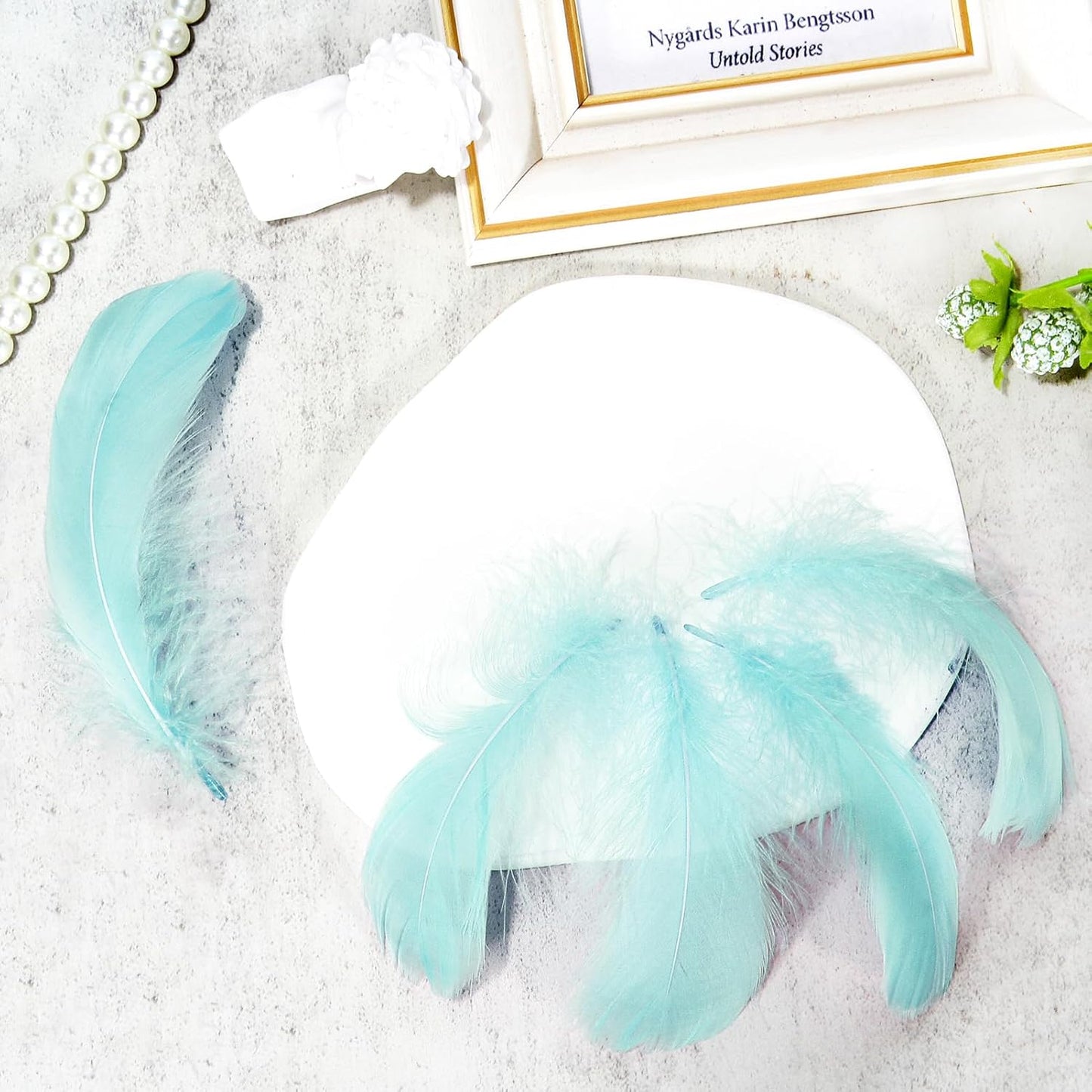 Lamar 300 Pcs Yellow Craft Feathers 2-3 in | Bulk feathers for dream catchers, art projects, DIY crafts, handi crafts, and party decor