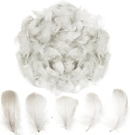 Lamar 300 Pcs Yellow Craft Feathers 2-3 in | Bulk feathers for dream catchers, art projects, DIY crafts, handi crafts, and party decor