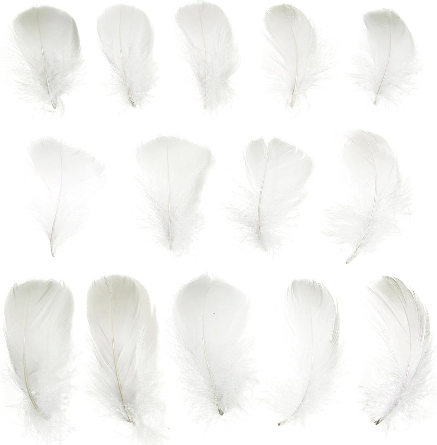 Lamar 300 Pcs Yellow Craft Feathers 2-3 in | Bulk feathers for dream catchers, art projects, DIY crafts, handi crafts, and party decor