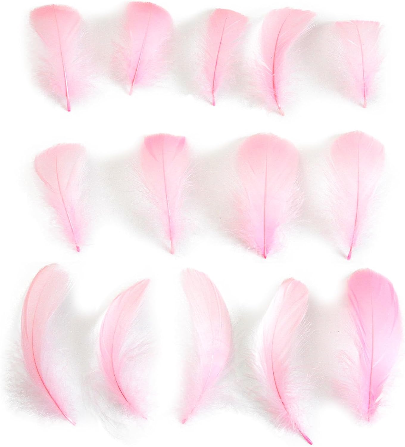 Lamar 300 Pcs Yellow Craft Feathers 2-3 in | Bulk feathers for dream catchers, art projects, DIY crafts, handi crafts, and party decor