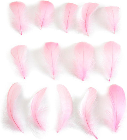 Lamar 300 Pcs Yellow Craft Feathers 2-3 in | Bulk feathers for dream catchers, art projects, DIY crafts, handi crafts, and party decor